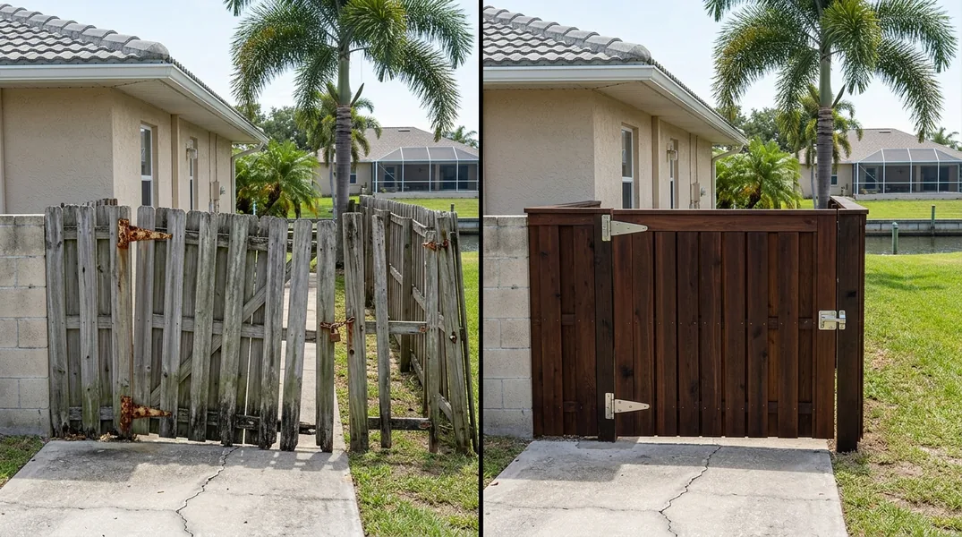 Vinyl vs Aluminum Fence on a Cape Coral Canal Lot: An Honest Comparison